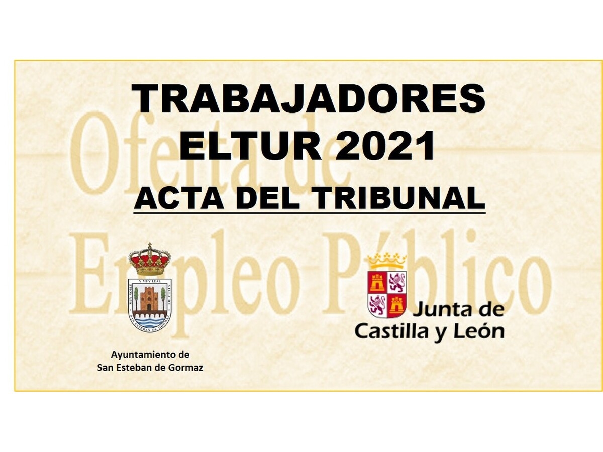 Contratación trabajadores ELTUR 2021