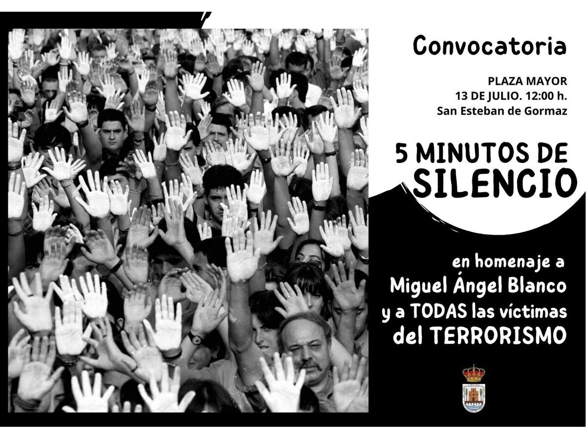 5 minutos de silencio por las víctimas del terrorismo