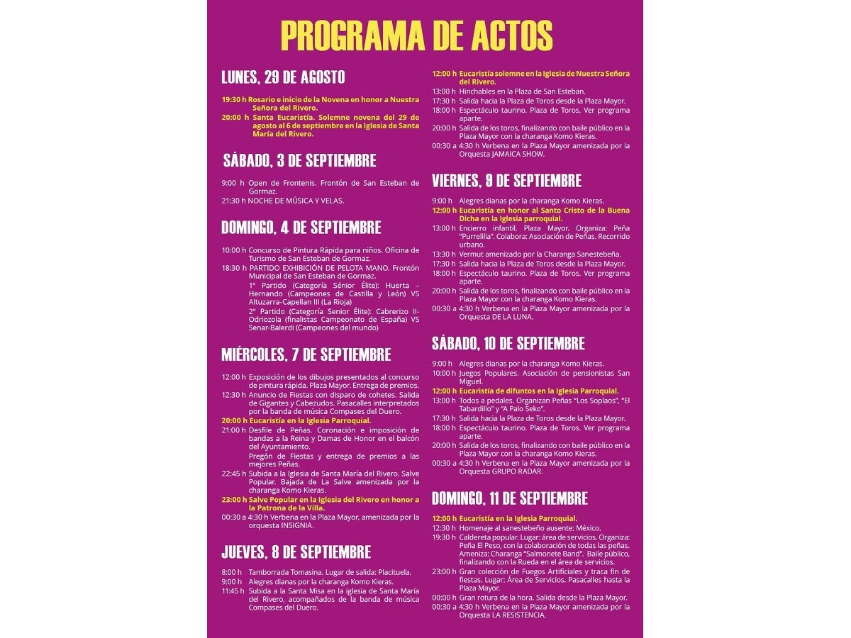 FIESTAS PATRONALES