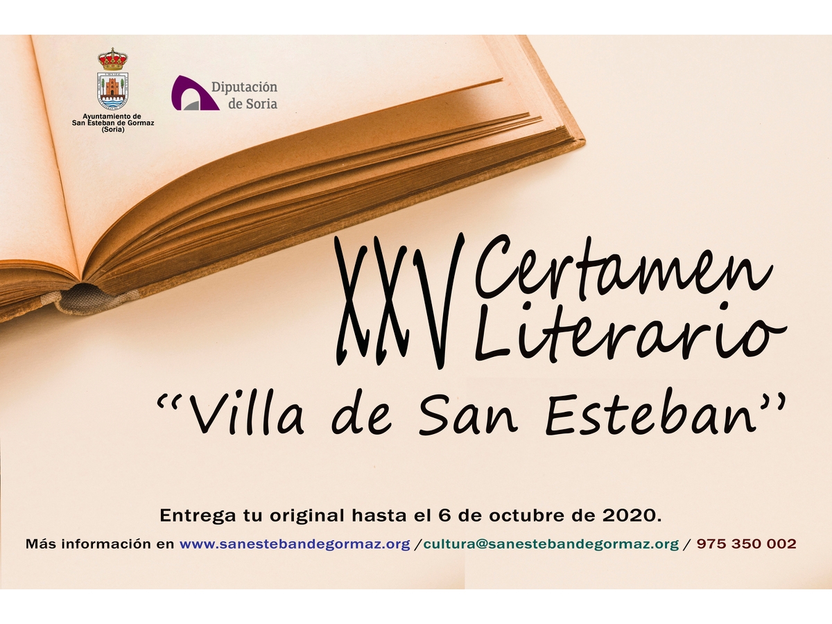 Convocado el XXV Certamen Literario